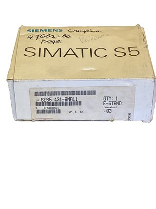 Siemens Simatic S5 6ES5431-8MA110