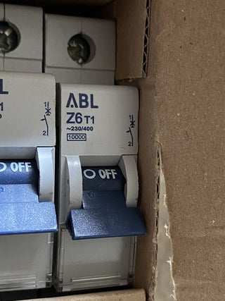 12X  ABL Sursum Z6T1 Leitungsschutzschalter, Sicherungsautomat 230/400V0