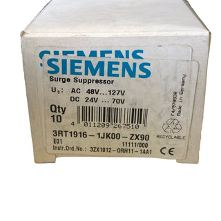 10X Siemens Überspannungsbegrenzer 3RT1916-1JK00 Originalverpackung1