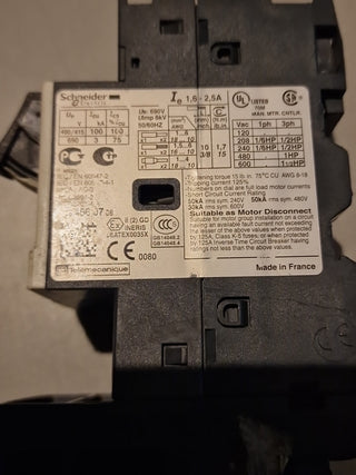 Schneider Electric Motorschutz-Kombination: GV2ME07 + LC1D124