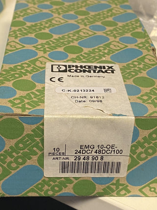 10x Phoenix Contact Halbleiterrelais 2948908 EMG 10-OE-24DC/48DC/100 NEU OVP2