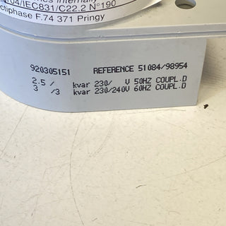 Merlin Gerin Varplus M Kondensator 2,5 kvar / 230V-240V – TN: 920305151