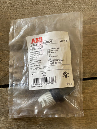 ABB Stotz-Kontakt M3SS1-10B , Wahlschalter-Vorsatz schwarz, 3 Stellungen, kurzer4