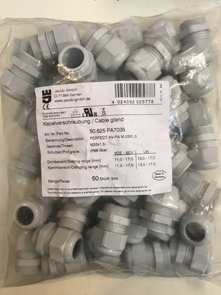 Jacob Kabelverschraubung PA M25x1,5 50.625 PA 70350