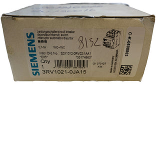 Siemens 3RV1021-0JA15 Motorschutzschalter S0 Class 10 neu1