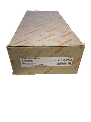50x Weidmüller Durchgangs-Reihenklemme WDU 16/ZA BL (1028980000) – NEU & OVP