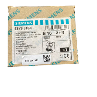 Siemens 5SY6616-6 Leitungsschutzschalter 16A neu OVP0