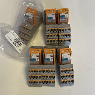 6x Phoenix Contact 2903677 Relais + 2900934 RIF-2-BPT/4x21 Relaissockel2