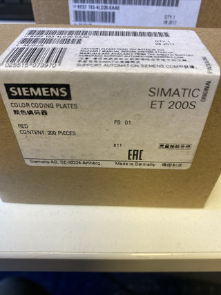Siemens SIMATIC ET 200S Farbkodierschilder (Rot) – 6ES7193-4LD20-0AA02