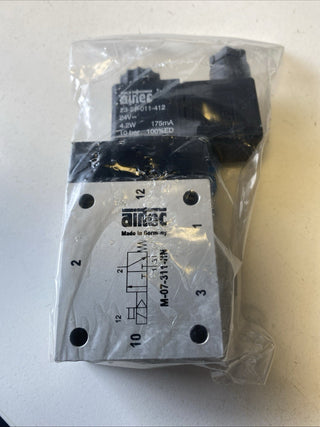 Airtec M-07-311-HN 24V 3/2-Wege-Magnetventil G 1/4" Pneumatik – NEU & OVP