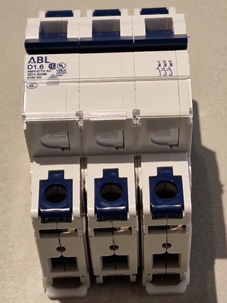 ABL SURSUM 3D1.6UM Leistungsschalter D1.6A 3-polig 480Y/277V Sicherung –Kein OVP0