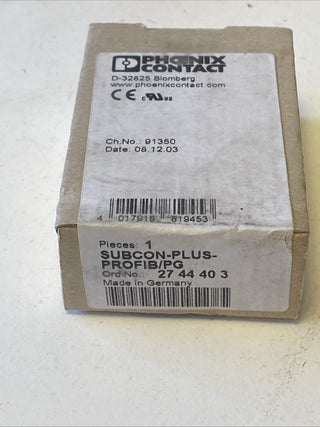 Phoenix Contact D-SUB-Busstecker SUBCON-PLUS-PROFIB/PG connector 27444030