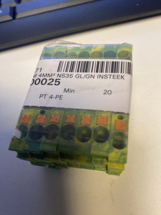 7X Phoenix Contact PT 4-PE 3211766 Dreistock-Schutzleiterklemme3