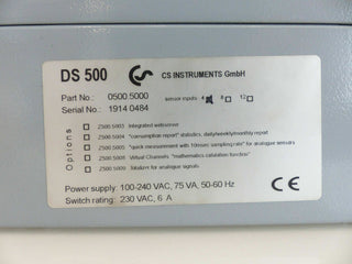 CS Instruments DS 500 Bildschirmschreiber – Datenlogger für Druckluft & Gase – T1