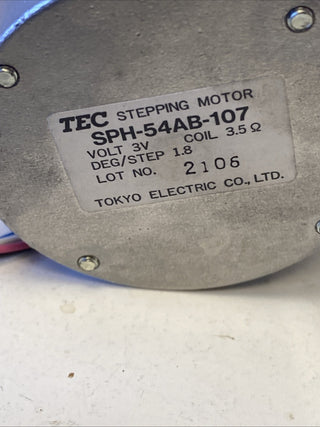 TEC SPH-54AB-107 Stepping Motor / Schrittmotor – Tokyo Electric Co.1