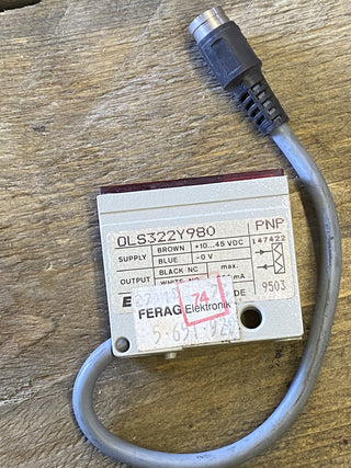 ELESTA OLS322Y980 Optoelektronischer Sensor | 10-45VDC PNP | Neu (Sonstige)1