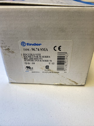10 Stück FINDER 96.74SMA Relaissockel / Fassungen für die Serie 56.34. Neu1