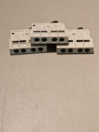 3x Siemens 3RV1901-1E Hilfsschalter Auxiliary contact block4