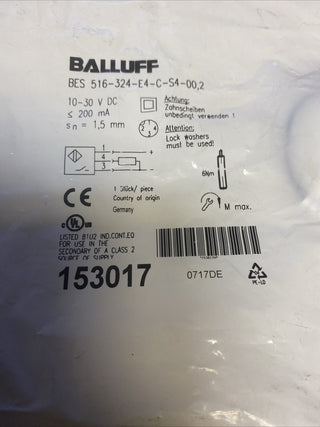 BALLUFF    516-324-E4-C-S4-00,2 Proximity sensor0