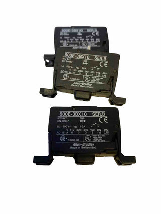 3X Allen-Bradley Kontaktelement 800E-3BX10 contact block NO Serie B3