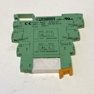 Phoenix Contact PLC-BSC-24DC/21 Relaissockel 6x Koppelrelais 2966618 24V geb1