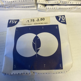 17x Lite Site 6540-00-001-1021 Einstärkengläser Hard Resin 70mm -1.75 -2.50 Neu2
