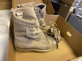 Bates 03-D-0321 US Army Desert Tan Wildleder Segeltuch Schnürung Kampfstiefel 45