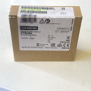 Siemens 6ES7132-6BF01-0AA0 SIMATIC ET 200SP DQ 8x24VDC/0.5A Standard NEU OVP0