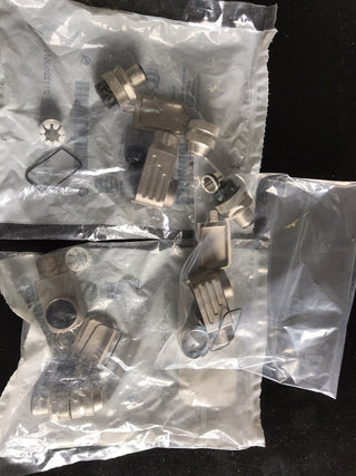 3x Sensorsteckverbinder, 825 Series, M12, Stecker, 4 Positionen, Stiftkontakt, S0