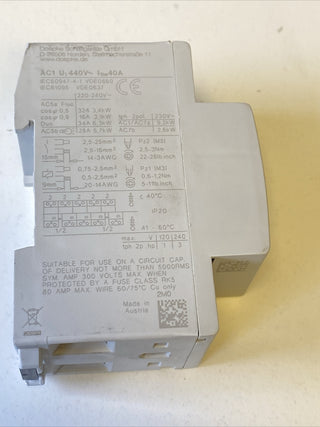 Doepke HS40-20s Installationsschütze 40A 230 V AC/min. 50Hz max.60Hz 2S 099804396