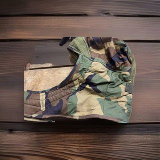 US Military Original Woodland Camo Helm Liner Kälteschutz Gr. 7 NSN 8415-01-099-1
