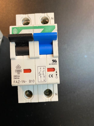 Moeller FAZ-1N-B10 Leitungsschutzschalter 1P+N 10A (B-Charakteristik) GEBRAUCHT1