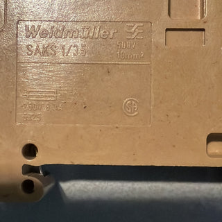 8x Weidmüller SAKS 1/35 G20 Sicherungs-Reihenklemme 10mm² – Neu ohne OVP1