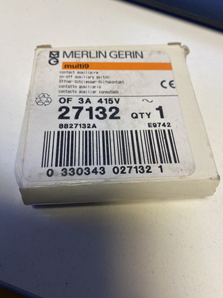 Merlin Gerin 27132 Hilfsschalter Multi9 OF Kontaktblock neu0