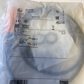 ifm electronic IG0006 Induktiver Sensor M18 – 8mm – 20-250V AC/DC – NEU & OVP0