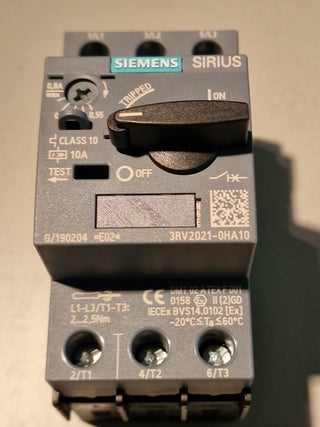 Siemens Leistungsschalter 3RV2021-0HA10 Beschädigung Drehknopf#120