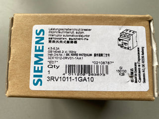 Siemens 3RV1011-1GA10 Sirius Leistungsschalter Motorschutzschalter 4,5-6,3A Neu0