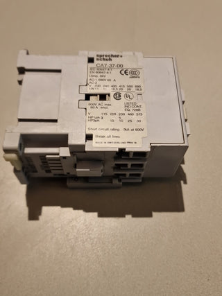 SPRECHER + SCHUH CA7-37-00 LEISTUNGSSCHÜTZ 37 AMPERE SPANNUNG 110VAC KOSTENLO#22