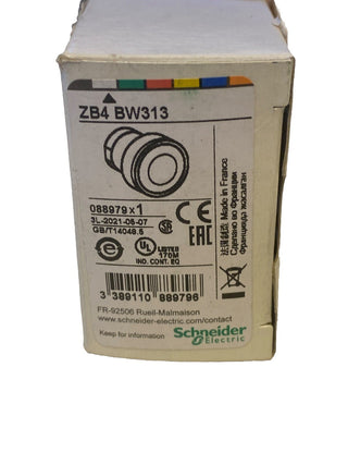 Schneider ZB4BW313 Frontelement Leuchtdrucktaster Ø 22 weiß1
