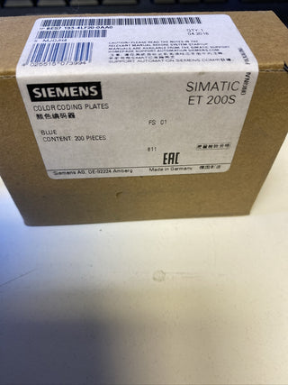 200x Siemens 6ES7 193-4LF20-0AA0 Farbkodierschilder Blau2