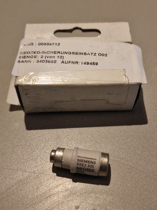 7xD02 E18 Schmelzsicherung 25A Träge 400VNeozed Sicherungseinsatz Schaltschrank0