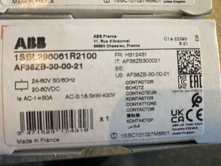ABB AF38ZB-30-00-21 Leistungsschütz | 1SBL296061R2100 | NEU & OVP0