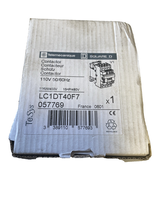 Schneider Electric LC1DT40F7 TeSys Deca Leistungsschütz - 4P - 40A - 110V AC - N1