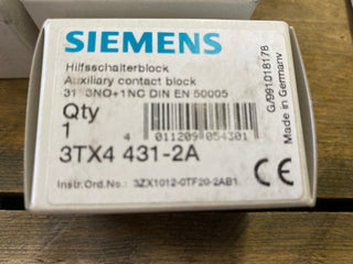 Siemens Hilfsschalterblock 3TX4431-2A / 3TX4 431-2A (3N0/1NC) NEU-OVP0