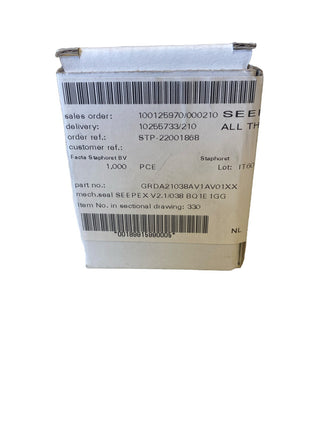 Gleitringdichtung GRDA21038AV1AV01XX, mechanische Dichtung SEEPEX V2.1/038 BQ1E10