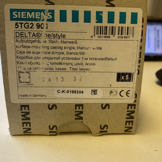 Siemens DELTA line/Style 1-fach Aufputzgehäuse titanweiß neu2