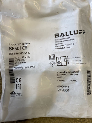 Balluff Induktiver Sensor BES01C8 (BES 516-325-S4-C) – M12x12