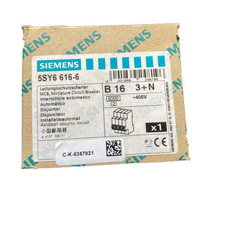 Siemens 5SY6616-6 Leitungsschutzschalter 16A neu OVP1