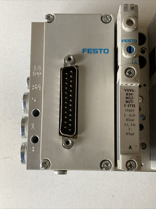 Festo VTUG-10 Ventilinsel VUVG Pneumatik Magnetventil SPS PLC Schaltschrank3