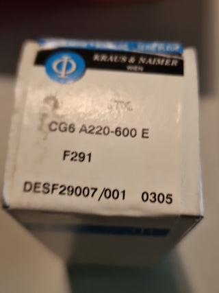 KRAUS & NAIMER CG4 A220 600 E 10A Nockenschalter Drehschalter CG4A220-600E OVP0